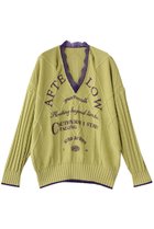 【メゾンスペシャル/MAISON SPECIAL】のPrinted Knit Tops/プリントニットトップス LIME(ライム)|ID: prp329100004633594 ipo3291000000036013130