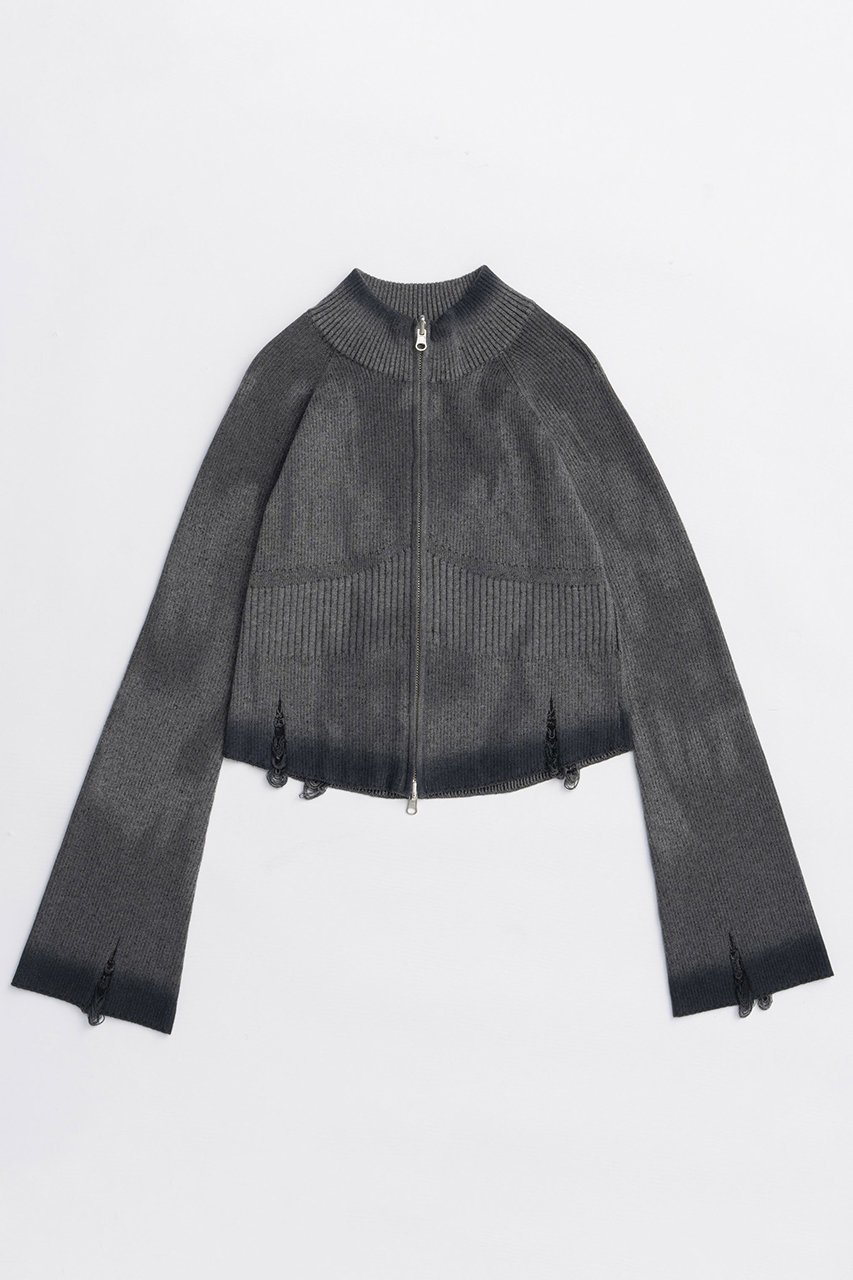 【メゾンスペシャル/MAISON SPECIAL】のReversible Pigment Zip Cardigan/リバシーブルピグメントジップカーディガン インテリア・キッズ・メンズ・レディースファッション・服の通販 founy(ファニー) 　ファッション　Fashion　レディースファッション　Fashion for Women　トップス・カットソー　Cut & Sew Tops　ニット　Knit Tops & Sweaters　カーディガン・羽織り　Layered Style Cardigans　カジュアルプルオーバー・ニットトップス　Pullovers & Knit Tops / Casual Pullovers　なめらか　Smooth, Silky Texture　テクスチャー　Texture, Textured Fabric　トレンド　Trend, Trending Now　リバーシブル　Reversible, Two-Sided　ロング　Long, Long-Length　GRY(グレー)|ID: prp329100004633596 ipo3291000000033356239