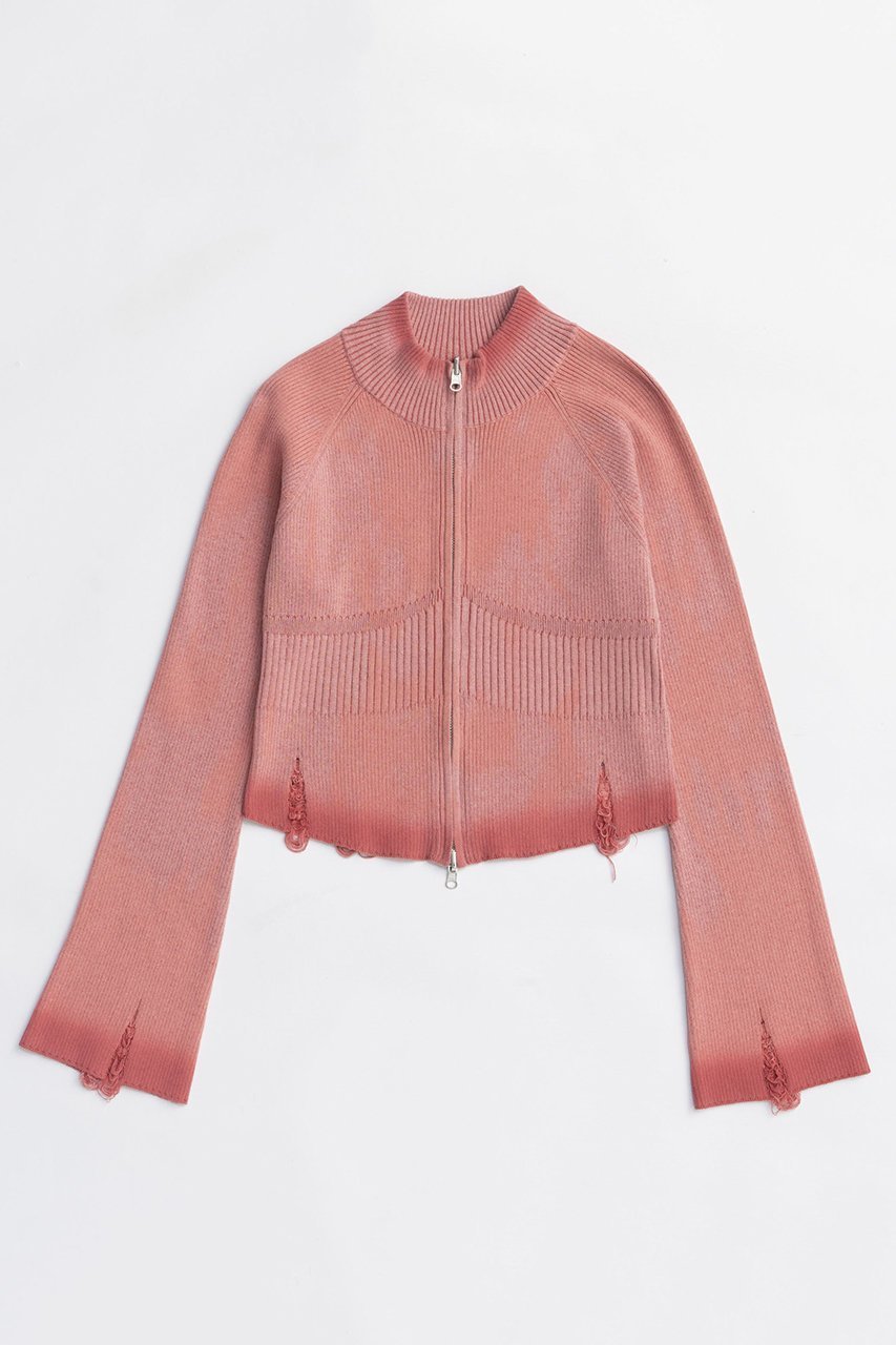 【メゾンスペシャル/MAISON SPECIAL】のReversible Pigment Zip Cardigan/リバシーブルピグメントジップカーディガン インテリア・キッズ・メンズ・レディースファッション・服の通販 founy(ファニー) 　ファッション　Fashion　レディースファッション　Fashion for Women　トップス・カットソー　Cut & Sew Tops　ニット　Knit Tops & Sweaters　カーディガン・羽織り　Layered Style Cardigans　カジュアルプルオーバー・ニットトップス　Pullovers & Knit Tops / Casual Pullovers　なめらか　Smooth, Silky Texture　テクスチャー　Texture, Textured Fabric　トレンド　Trend, Trending Now　リバーシブル　Reversible, Two-Sided　ロング　Long, Long-Length　PNK(ピンク)|ID: prp329100004633596 ipo3291000000033356240