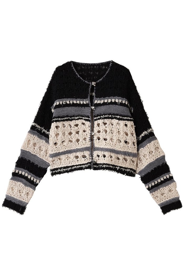 【メゾンスペシャル/MAISON SPECIAL】のHand-knitted Cardigan/ハンドカーディガン インテリア・キッズ・メンズ・レディースファッション・服の通販 founy(ファニー) https://founy.com/ ファッション Fashion レディースファッション Fashion for Women トップス・カットソー Cut & Sew Tops ニット Knit Tops & Sweaters カーディガン・羽織り Layered Style Cardigans おすすめ Recommended / Our Picks カーディガン Cardigan, Knitwear シンプル Simple, Minimal ドッキング Docking, Mixed Material ハンド Hand, Handmade メッシュ Mesh, Net Fabric 再入荷 Restock / Back in Stock 手編み Hand-Knitted, Handmade Knit 羽織 Haori, Light Jacket |ID: prp329100004633602 ipo3291000000035346026