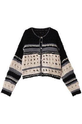 【メゾンスペシャル/MAISON SPECIAL】のHand-knitted Cardigan/ハンドカーディガン 人気、トレンドファッション・服の通販 founy(ファニー) ファッション Fashion レディースファッション Fashion for Women トップス・カットソー Cut & Sew Tops ニット Knit Tops & Sweaters カーディガン・羽織り Layered Style Cardigans おすすめ Recommended / Our Picks カーディガン Cardigan, Knitwear シンプル Simple, Minimal ドッキング Docking, Mixed Material ハンド Hand, Handmade メッシュ Mesh, Net Fabric 手編み Hand-Knitted, Handmade Knit 羽織 Haori, Light Jacket |ID:prp329100004633602