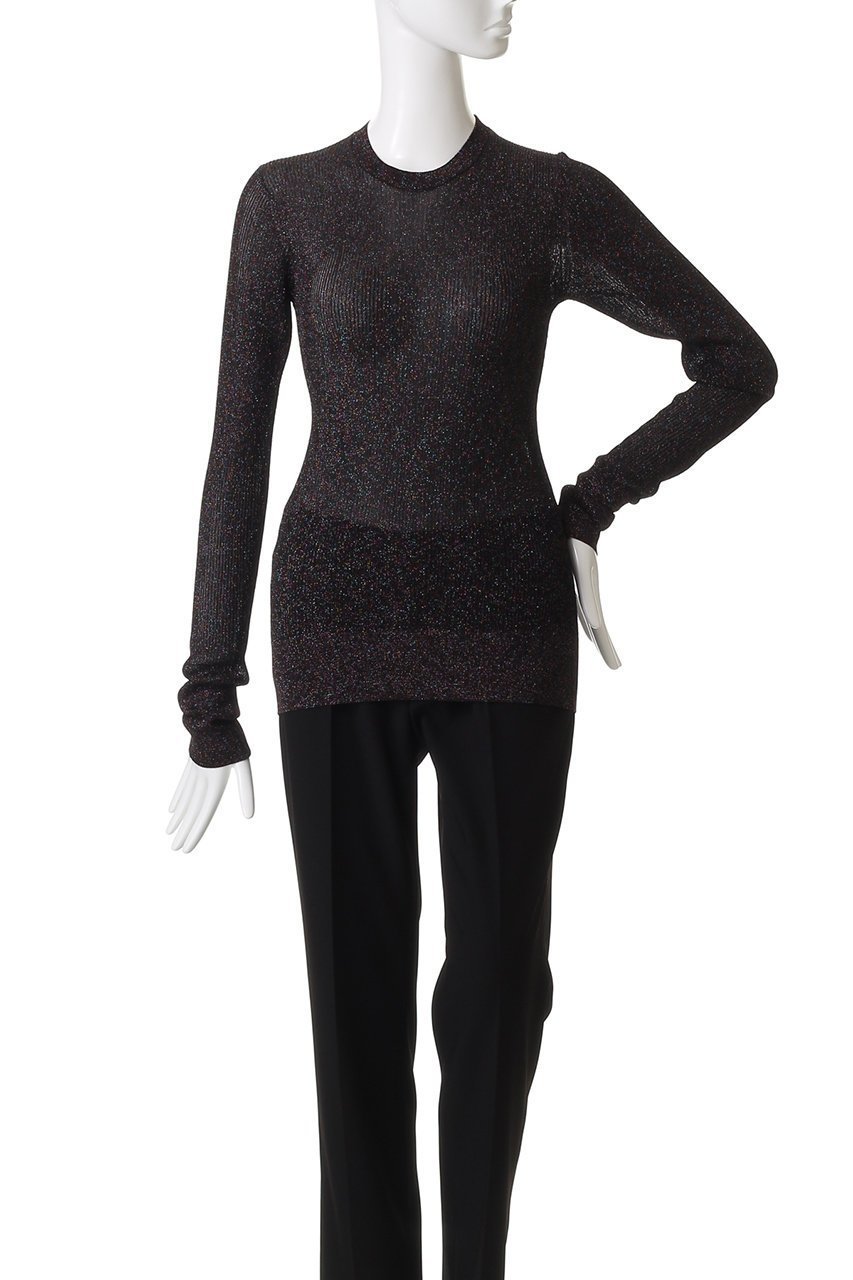 【デパリエ/DEPAREILLE】のラメリブクルーネックニット 人気、トレンドファッション・服の通販 founy(ファニー) 　ファッション　Fashion　レディースファッション　Fashion for Women　トップス・カットソー　Cut & Sew Tops　ニット　Knit Tops & Sweaters　カジュアルプルオーバー・ニットトップス　Pullovers & Knit Tops / Casual Pullovers　2025年　2025　2025-2026秋冬・A/W　Autumn/Winter 2025–26 AW25–26　キャミ　Camisole, Cami Top　フィット　Fit, Slim Fit　A/W・秋冬　Autumn/Winter　other-2|ID: prp329100004633603 ipo3291000000033356340