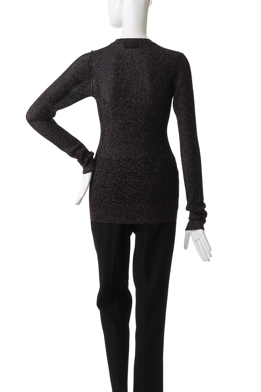 【デパリエ/DEPAREILLE】のラメリブクルーネックニット 人気、トレンドファッション・服の通販 founy(ファニー) 　ファッション　Fashion　レディースファッション　Fashion for Women　トップス・カットソー　Cut & Sew Tops　ニット　Knit Tops & Sweaters　カジュアルプルオーバー・ニットトップス　Pullovers & Knit Tops / Casual Pullovers　2025年　2025　2025-2026秋冬・A/W　Autumn/Winter 2025–26 AW25–26　キャミ　Camisole, Cami Top　フィット　Fit, Slim Fit　A/W・秋冬　Autumn/Winter　other-4|ID: prp329100004633603 ipo3291000000033356342