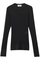 【デパリエ/DEPAREILLE】のラメリブクルーネックニット ブラック|ID:prp329100004633603