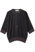 【デパリエ/DEPAREILLE】のラメドルマンクルーネックニット ボルドー|ID:prp329100004633604