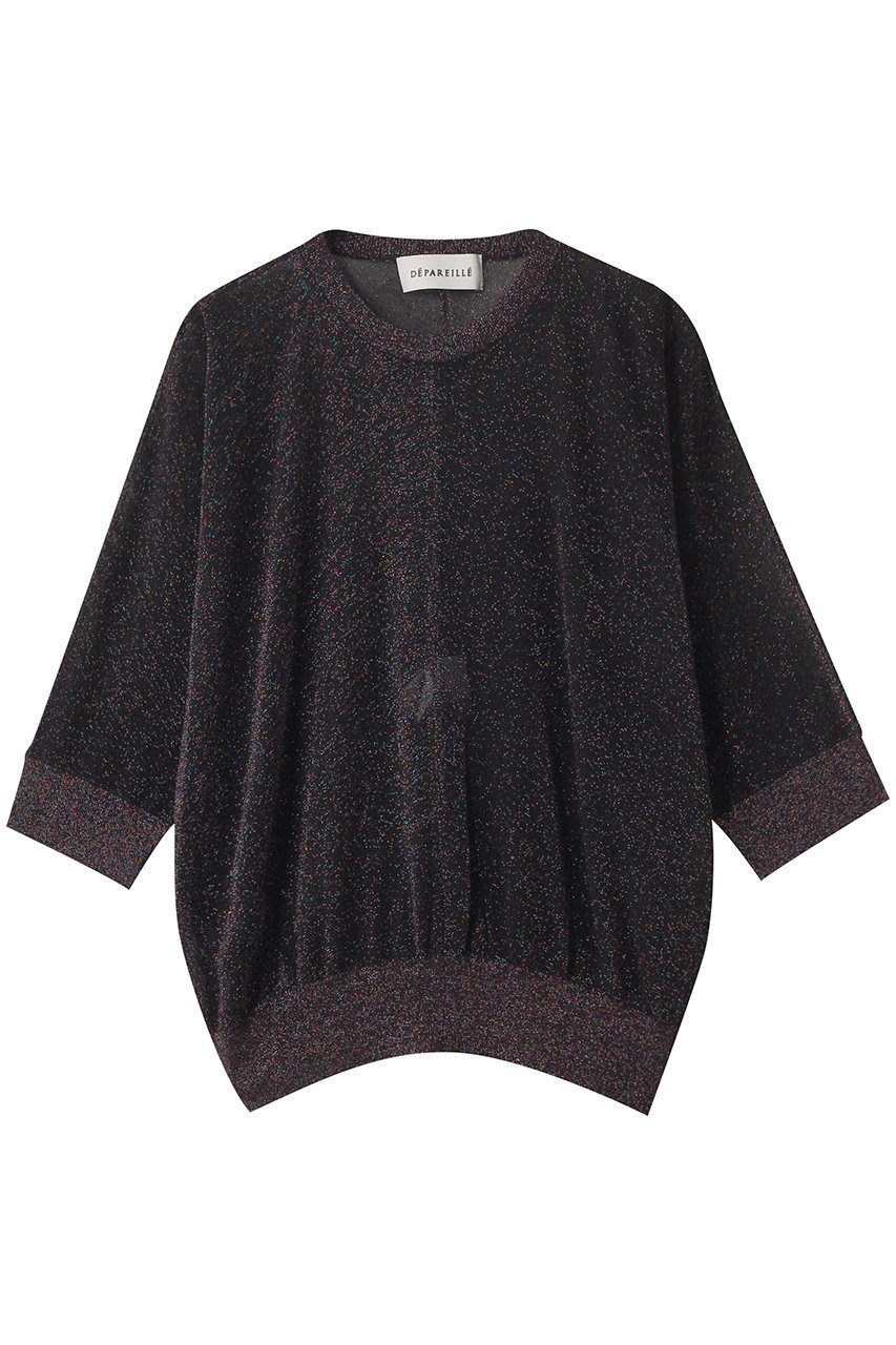 【デパリエ/DEPAREILLE】のラメドルマンクルーネックニット インテリア・キッズ・メンズ・レディースファッション・服の通販 founy(ファニー) 　ファッション　Fashion　レディースファッション　Fashion for Women　トップス・カットソー　Cut & Sew Tops　ニット　Knit Tops & Sweaters　カジュアルプルオーバー・ニットトップス　Pullovers & Knit Tops / Casual Pullovers　エレガント 上品　Elegant　ボルドー|ID: prp329100004633604 ipo3291000000035510299