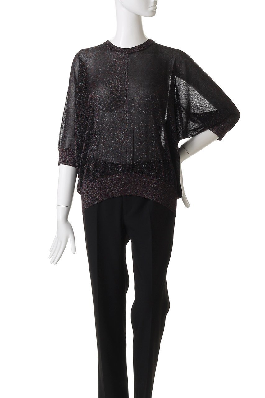 【デパリエ/DEPAREILLE】のラメドルマンクルーネックニット 人気、トレンドファッション・服の通販 founy(ファニー) 　ファッション　Fashion　レディースファッション　Fashion for Women　トップス・カットソー　Cut & Sew Tops　ニット　Knit Tops & Sweaters　カジュアルプルオーバー・ニットトップス　Pullovers & Knit Tops / Casual Pullovers　エレガント 上品　Elegant　other-2|ID: prp329100004633604 ipo3291000000035510301