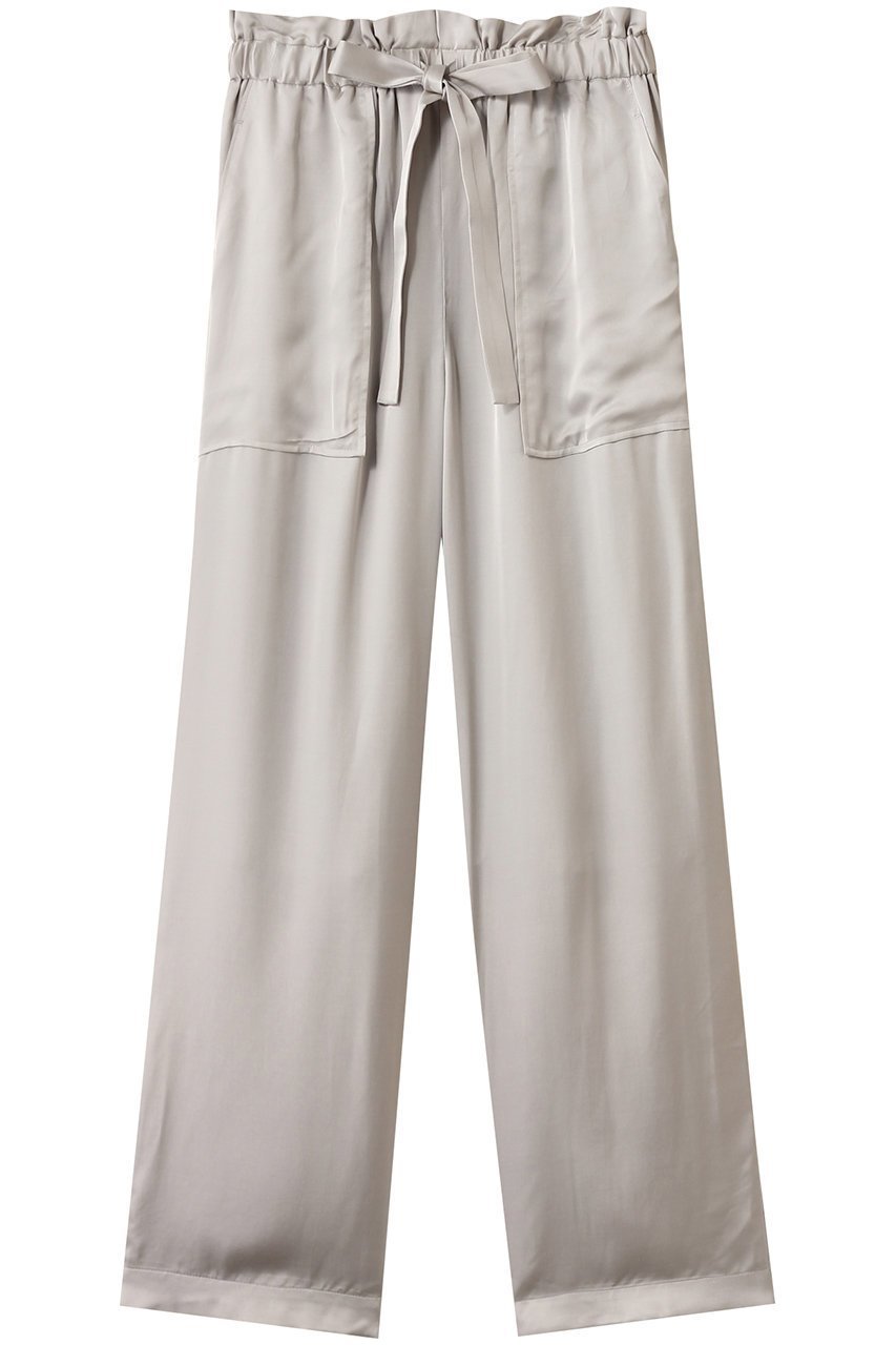 【デパリエ/DEPAREILLE】のヴィスコースサテンギャザーパンツ インテリア・キッズ・メンズ・レディースファッション・服の通販 founy(ファニー) ファッション Fashion レディースファッション Fashion for Women パンツ Pants & Trousers おすすめ Recommended / Our Picks とろみ Fluid, Flowy Fabric カットソー Cut and Sewn Top ギャザー Gathered, Ruffled サテン Satin, Glossy Fabric フリル Frill, Ruffle リボン Ribbon, Bow 再入荷 Restock / Back in Stock A/W・秋冬 Autumn/Winter ライトグレー|ID: prp329100004633605 ipo3291000000035416507
