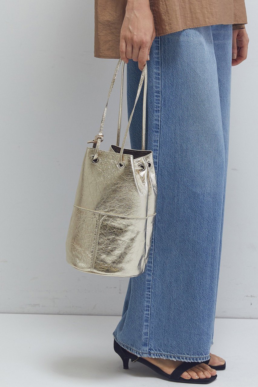 【プルミエ アロンディスモン/1er Arrondissement】の【WEB限定】【MARCO MASI】巾着ショルダーバッグ(ゴールド) 人気、トレンドファッション・服の通販 founy(ファニー) 　ファッション　Fashion　レディースファッション　Fashion for Women　イタリア　Italy　スマート　Smart, Elegant　ミラノ　Milano Style, Italian-Inspired　人気　Popular, Best Seller　再入荷　Restock / Back in Stock　巾着　Drawstring Bag, Kinchaku　財布　Wallet, Purse　other-4|ID: prp329100004634651 ipo3291000000035664410