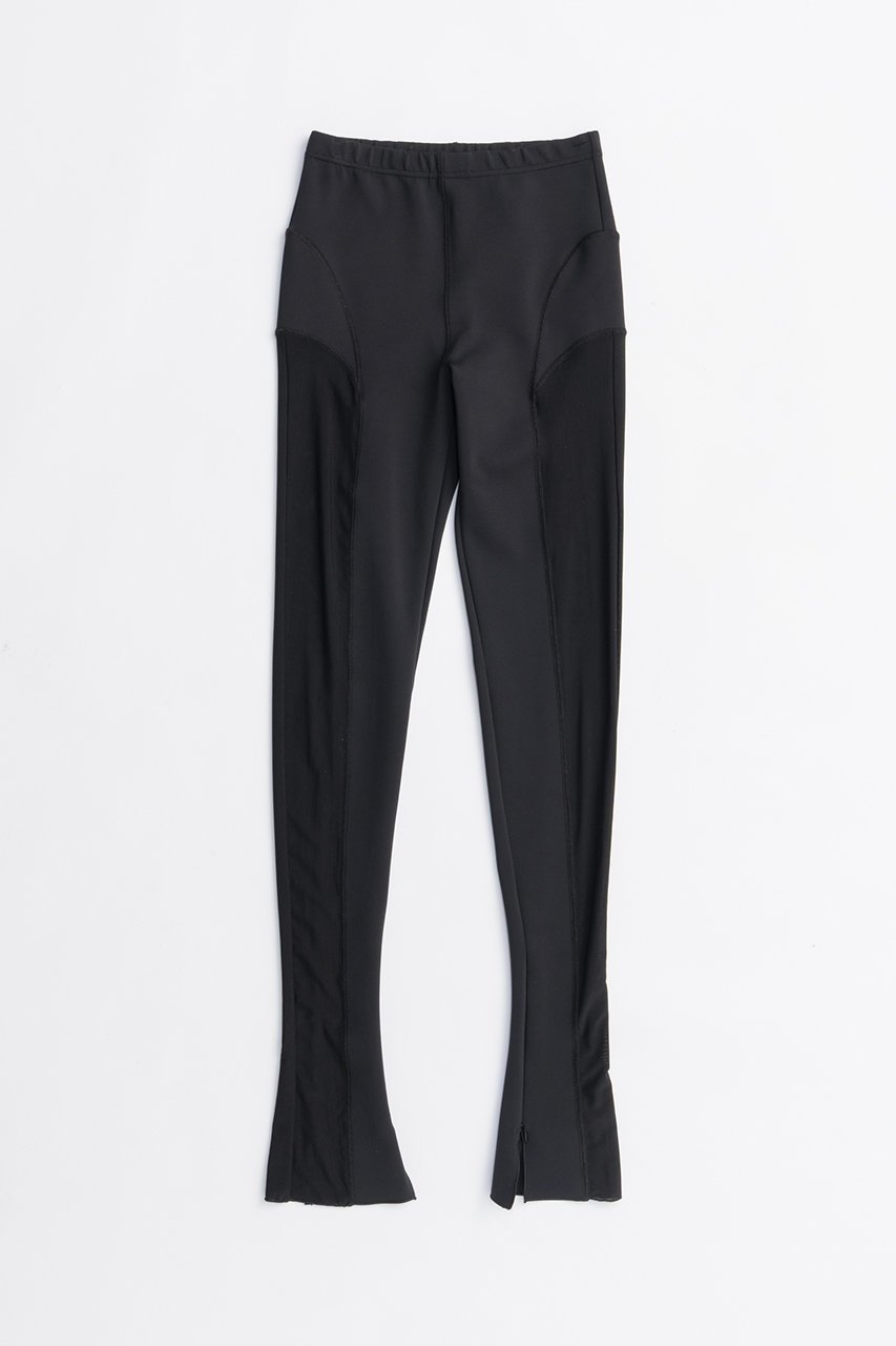 【プランク プロジェクト/PRANK PROJECT】のジップヘムレギンス / Zip Hem Leggings インテリア・キッズ・メンズ・レディースファッション・服の通販 founy(ファニー) 　ファッション　Fashion　レディースファッション　Fashion for Women　パンツ　Pants & Trousers　レギンス　Leggings & Stretch Pants　レッグウェア・ストッキング　Legwear & Hosiery　2025年　2025　2025-2026秋冬・A/W　Autumn/Winter 2025–26 AW25–26　おすすめ　Recommended / Our Picks　コンビ　Combo, Combination Style　ストレッチ　Stretch, Stretchy Fabric　スリット　Slit, Slit Detail　フレア　Flare, Flared　ベロア　Velour, Soft Velvet　レギンス　Leggings, Stretch Pants　レース　Lace, Lace Fabric　A/W・秋冬　Autumn/Winter　BLK(ブラック)|ID: prp329100004634654 ipo3291000000033369323