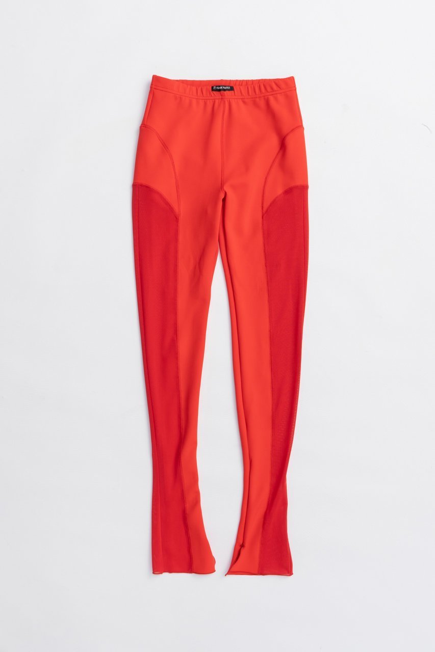 【プランク プロジェクト/PRANK PROJECT】のジップヘムレギンス / Zip Hem Leggings インテリア・キッズ・メンズ・レディースファッション・服の通販 founy(ファニー) 　ファッション　Fashion　レディースファッション　Fashion for Women　パンツ　Pants & Trousers　レギンス　Leggings & Stretch Pants　レッグウェア・ストッキング　Legwear & Hosiery　2025年　2025　2025-2026秋冬・A/W　Autumn/Winter 2025–26 AW25–26　おすすめ　Recommended / Our Picks　コンビ　Combo, Combination Style　ストレッチ　Stretch, Stretchy Fabric　スリット　Slit, Slit Detail　フレア　Flare, Flared　ベロア　Velour, Soft Velvet　レギンス　Leggings, Stretch Pants　レース　Lace, Lace Fabric　A/W・秋冬　Autumn/Winter　RED(レッド)|ID: prp329100004634654 ipo3291000000033369324