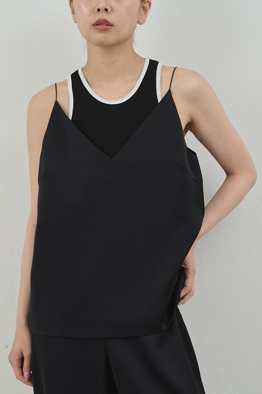 【ガリャルダガランテ/GALLARDAGALANTE】の【PEAS】サテンキャミソール 人気、トレンドファッション・服の通販 founy(ファニー) 　ファッション　Fashion　レディースファッション　Fashion for Women　トップス・カットソー　Cut & Sew Tops　キャミソール&ノースリーブ　Camisoles & Sleeveless Tops　シャツ・ブラウス・オフィスカジュアル　Elegant Blouses & Button-Ups　ロングTシャツ・Tシャツ　Longline T-Shirts & Tees　カットソー・ベーシックTシャツ　Cut-and-Sewn Tops / Stretch Tees & Basics　2025年　2025　2025-2026秋冬・A/W　Autumn/Winter 2025–26 AW25–26　おすすめ　Recommended / Our Picks　エレガント 上品　Elegant　キャミソール　Camisole, Spaghetti Strap Top　サテン　Satin, Glossy Fabric　シンプル　Simple, Minimal　タンク　Tank Top, Sleeveless Top　デニム　Denim, Jeans Material　ドレープ　Drape, Draping Fabric　A/W・秋冬　Autumn/Winter　other-5|ID: prp329100004634657 ipo3291000000033369354