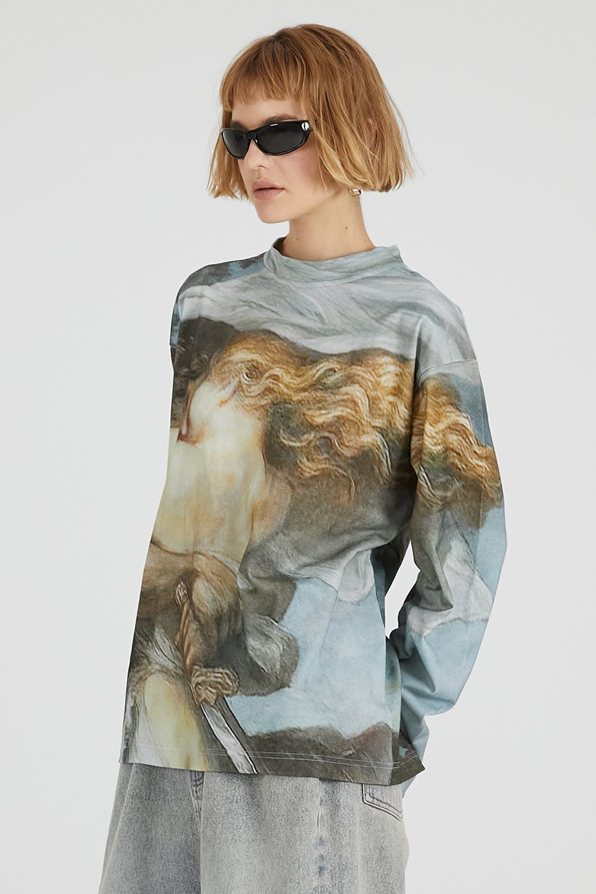 【プランク プロジェクト/PRANK PROJECT】のマイソロジープリントロンT / Mythology Print Long Sleev Tee 人気、トレンドファッション・服の通販 founy(ファニー) 　ファッション　Fashion　レディースファッション　Fashion for Women　トップス・カットソー　Cut & Sew Tops　シャツ・ブラウス・オフィスカジュアル　Elegant Blouses & Button-Ups　ロングTシャツ・Tシャツ　Longline T-Shirts & Tees　カットソー・ベーシックTシャツ　Cut-and-Sewn Tops / Stretch Tees & Basics　ショート　Short, Short Length　スリーブ　Sleeve, Long Sleeve / Short Sleeve　プリント　Print, Printed Pattern　モチーフ　Motif, Design Theme　other-8|ID: prp329100004634658 ipo3291000000035753326