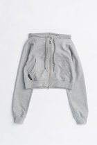 【プランク プロジェクト/PRANK PROJECT】のミニジップアップフーディ / Mini Zip-Up Hoodie GRY(グレー)|ID: prp329100004634660 ipo3291000000033369376