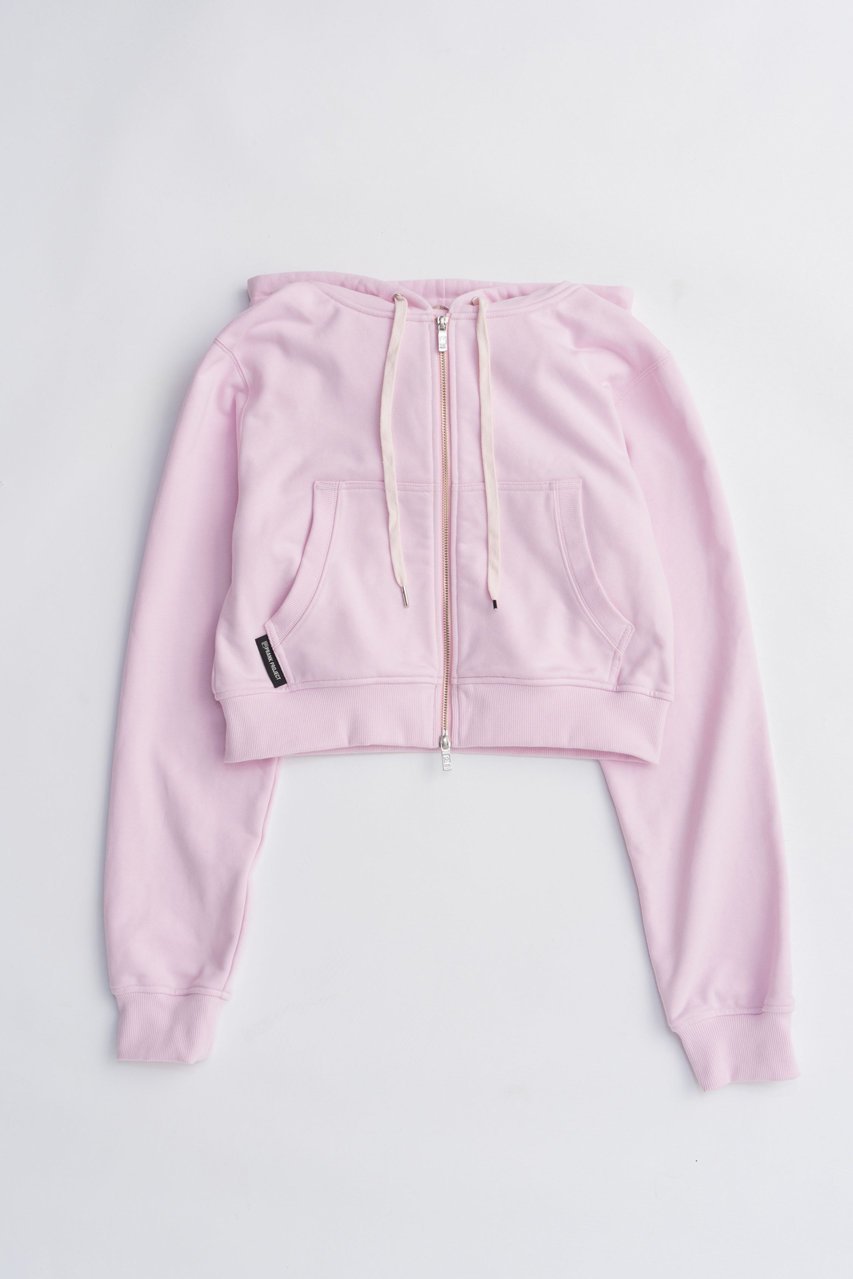 【プランク プロジェクト/PRANK PROJECT】のミニジップアップフーディ / Mini Zip-Up Hoodie インテリア・キッズ・メンズ・レディースファッション・服の通販 founy(ファニー) 　ファッション　Fashion　レディースファッション　Fashion for Women　トップス・カットソー　Cut & Sew Tops　シャツ・ブラウス・オフィスカジュアル　Elegant Blouses & Button-Ups　レディースパーカー・カジュアルフーディー　Casual Hoodies & Sweatshirts　ロングTシャツ・Tシャツ　Longline T-Shirts & Tees　スウェット・クルーネックトップス　Sweatshirts & Crewnecks / Relaxed Fit Sweat Tops　カットソー・ベーシックTシャツ　Cut-and-Sewn Tops / Stretch Tees & Basics　おすすめ　Recommended / Our Picks　コンパクト　Compact, Small Size　シンプル　Simple, Minimal　ポケット　Pocket, Pocket Detail　羽織　Haori, Light Jacket　PNK(ピンク)|ID: prp329100004634660 ipo3291000000033369378