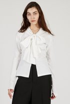 【プランク プロジェクト/PRANK PROJECT】のボウタイトップス / Bow Tie Tops 人気、トレンドファッション・服の通販 founy(ファニー) ファッション Fashion レディースファッション Fashion for Women トップス・カットソー Cut & Sew Tops シャツ・ブラウス・オフィスカジュアル Elegant Blouses & Button-Ups ロングTシャツ・Tシャツ Longline T-Shirts & Tees カットソー・ベーシックTシャツ Cut-and-Sewn Tops / Stretch Tees & Basics 2025年 2025 2025-2026秋冬・A/W Autumn/Winter 2025–26 AW25–26 おすすめ Recommended / Our Picks カットソー Cut and Sewn Top ジャケット Jacket, Outerwear スリーブ Sleeve, Long Sleeve / Short Sleeve リボン Ribbon, Bow ロング Long, Long-Length A/W・秋冬 Autumn/Winter thumbnail WHT(ホワイト)|ID: prp329100004634663 ipo3291000000033369407