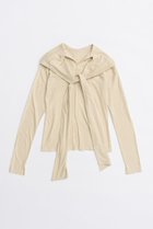 【プランク プロジェクト/PRANK PROJECT】のボウタイトップス / Bow Tie Tops 人気、トレンドファッション・服の通販 founy(ファニー) ファッション Fashion レディースファッション Fashion for Women トップス・カットソー Cut & Sew Tops シャツ・ブラウス・オフィスカジュアル Elegant Blouses & Button-Ups ロングTシャツ・Tシャツ Longline T-Shirts & Tees カットソー・ベーシックTシャツ Cut-and-Sewn Tops / Stretch Tees & Basics 2025年 2025 2025-2026秋冬・A/W Autumn/Winter 2025–26 AW25–26 おすすめ Recommended / Our Picks カットソー Cut and Sewn Top ジャケット Jacket, Outerwear スリーブ Sleeve, Long Sleeve / Short Sleeve リボン Ribbon, Bow ロング Long, Long-Length A/W・秋冬 Autumn/Winter thumbnail CRM(クリーム)|ID: prp329100004634663 ipo3291000000033369408