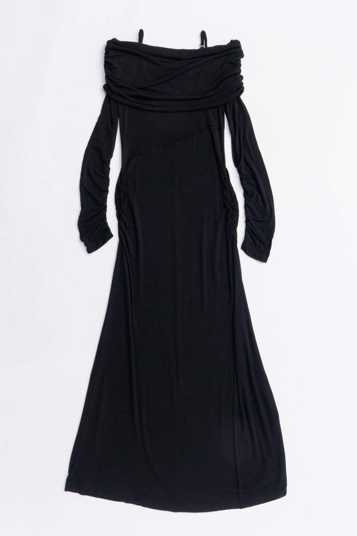 【プランク プロジェクト/PRANK PROJECT】のオフショルダーロングドレス / Off-the-shoulder Long Dress インテリア・キッズ・メンズ・レディースファッション・服の通販 founy(ファニー) https://founy.com/ ファッション Fashion レディースファッション Fashion for Women ワンピース Dresses フォーマル・パーティードレス・結婚式用ドレス Elegant & Casual Dresses チュニック Tunic Tops & Dresses 2025年 2025 2025-2026秋冬・A/W Autumn/Winter 2025–26 AW25–26 カットソー Cut and Sewn Top ギャザー Gathered, Ruffled チュニック Tunic, Long Top リラックス Relax, Relaxed Fit ロング Long, Long-Length 旅行 Travel A/W・秋冬 Autumn/Winter |ID: prp329100004634664 ipo3291000000033369415