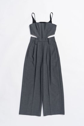 【プランク プロジェクト/PRANK PROJECT】のサイドカットアウトコンビメゾン / Side Cutout Combination Dress 人気、トレンドファッション・服の通販 founy(ファニー) ファッション Fashion レディースファッション Fashion for Women ワンピース Dresses フォーマル・パーティードレス・結婚式用ドレス Elegant & Casual Dresses チュニック Tunic Tops & Dresses コンビネゾン Jumpsuit, All-in-One ストレート Straight, Straight Cut チュニック Tunic, Long Top メッシュ Mesh, Net Fabric ロング Long, Long-Length ワイド Wide, Wide Fit 切替 Switching, Contrast Panel |ID:prp329100004634665