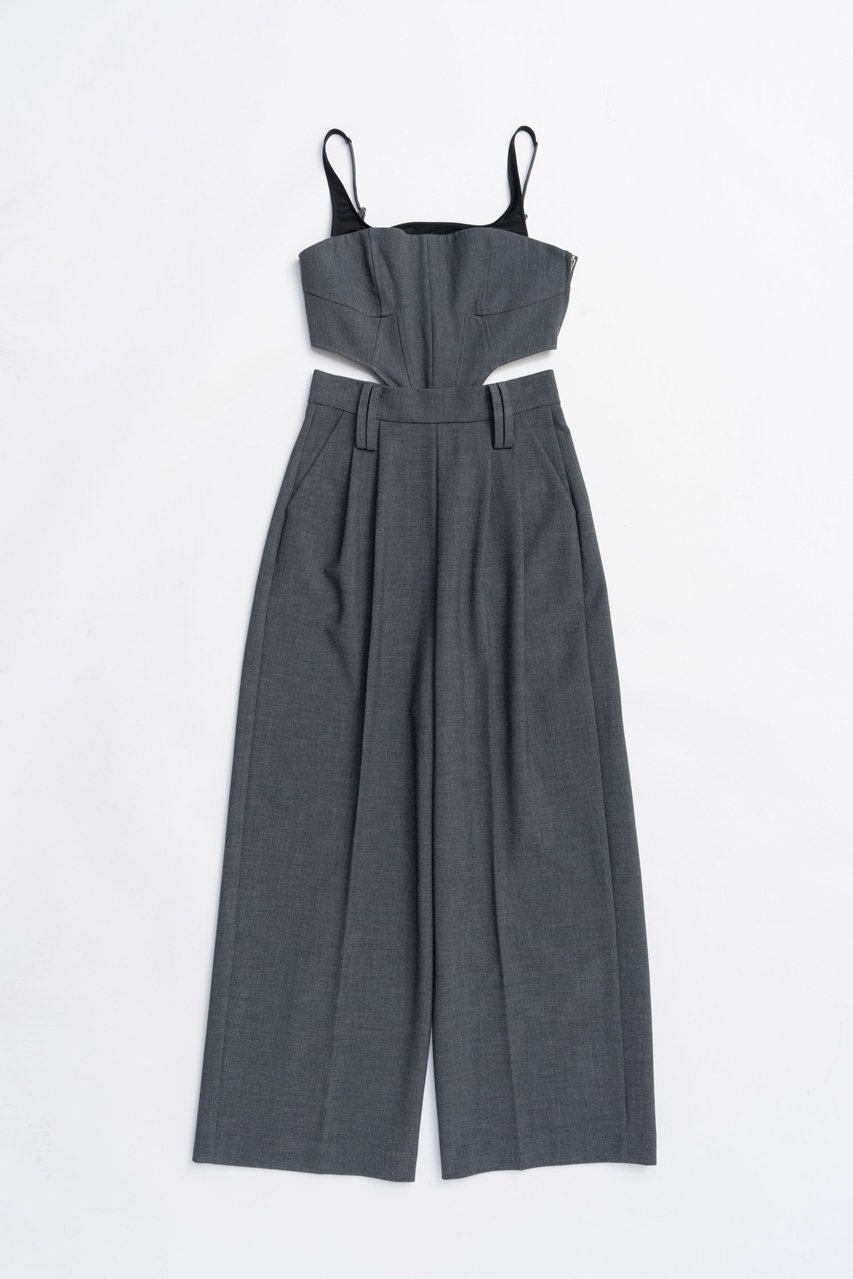【プランク プロジェクト/PRANK PROJECT】のサイドカットアウトコンビメゾン / Side Cutout Combination Dress 人気、トレンドファッション・服の通販 founy(ファニー) 　ファッション　Fashion　レディースファッション　Fashion for Women　ワンピース　Dresses　フォーマル・パーティードレス・結婚式用ドレス　Elegant & Casual Dresses　チュニック　Tunic Tops & Dresses　2025年　2025　2025-2026秋冬・A/W　Autumn/Winter 2025–26 AW25–26　コンビネゾン　Jumpsuit, All-in-One　ストレート　Straight, Straight Cut　チュニック　Tunic, Long Top　メッシュ　Mesh, Net Fabric　ロング　Long, Long-Length　ワイド　Wide, Wide Fit　切替　Switching, Contrast Panel　A/W・秋冬　Autumn/Winter　 other-1|ID: prp329100004634665 ipo3291000000033369422