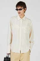 【プランク プロジェクト/PRANK PROJECT】のボールチェーントリムシャツ / Ball Chain Trim Shirt 人気、トレンドファッション・服の通販 founy(ファニー) ファッション Fashion レディースファッション Fashion for Women トップス・カットソー Cut & Sew Tops シャツ・ブラウス・オフィスカジュアル Elegant Blouses & Button-Ups 2025年 2025 2025-2026秋冬・A/W Autumn/Winter 2025–26 AW25–26 おすすめ Recommended / Our Picks とろみ Fluid, Flowy Fabric サテン Satin, Glossy Fabric スリーブ Sleeve, Long Sleeve / Short Sleeve チェーン Chain, Chain Strap トリミング Trimming, Decorative Edge パイピング Piping, Trim Design ロング Long, Long-Length ワッシャー Washer, Crinkled Finish A/W・秋冬 Autumn/Winter |ID:prp329100004634667