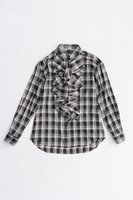 【プランク プロジェクト/PRANK PROJECT】のラッフルブラウス / Ruffle Blouse 人気、トレンドファッション・服の通販 founy(ファニー) ファッション Fashion レディースファッション Fashion for Women トップス・カットソー Cut & Sew Tops シャツ・ブラウス・オフィスカジュアル Elegant Blouses & Button-Ups 2025年 2025 2025-2026秋冬・A/W Autumn/Winter 2025–26 AW25–26 おすすめ Recommended / Our Picks クラシック Classic, Timeless Style ストライプ Stripe, Striped Pattern スラックス Slacks, Dress Pants スリーブ Sleeve, Long Sleeve / Short Sleeve デニム Denim, Jeans Material ラッフル Ruffle, Frill ロング Long, Long-Length A/W・秋冬 Autumn/Winter |ID:prp329100004634668