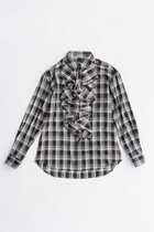 【プランク プロジェクト/PRANK PROJECT】のラッフルブラウス / Ruffle Blouse 人気、トレンドファッション・服の通販 founy(ファニー) ファッション Fashion レディースファッション Fashion for Women トップス・カットソー Cut & Sew Tops シャツ・ブラウス・オフィスカジュアル Elegant Blouses & Button-Ups 2025年 2025 2025-2026秋冬・A/W Autumn/Winter 2025–26 AW25–26 おすすめ Recommended / Our Picks クラシック Classic, Timeless Style ストライプ Stripe, Striped Pattern スラックス Slacks, Dress Pants スリーブ Sleeve, Long Sleeve / Short Sleeve デニム Denim, Jeans Material ラッフル Ruffle, Frill ロング Long, Long-Length A/W・秋冬 Autumn/Winter thumbnail BLK(ブラック)|ID: prp329100004634668 ipo3291000000033369449