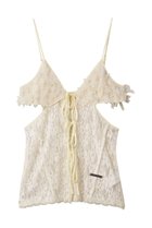 【プランク プロジェクト/PRANK PROJECT】のレースカットアウトキャミトップ / Lace Cut-Out Camisole Top WHT(ホワイト)|ID: prp329100004634669 ipo3291000000035753329