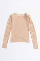 【プランク プロジェクト/PRANK PROJECT】のストーンメッシュスキントップ / Stone Mesh Skin Top 人気、トレンドファッション・服の通販 founy(ファニー) ファッション Fashion レディースファッション Fashion for Women トップス・カットソー Cut & Sew Tops シャツ・ブラウス・オフィスカジュアル Elegant Blouses & Button-Ups 2025年 2025 2025-2026秋冬・A/W Autumn/Winter 2025–26 AW25–26 ストーン Stone, Gem-Like スリーブ Sleeve, Long Sleeve / Short Sleeve メッシュ Mesh, Net Fabric ロング Long, Long-Length A/W・秋冬 Autumn/Winter thumbnail BGE(ベージュ)|ID: prp329100004634670 ipo3291000000033369469
