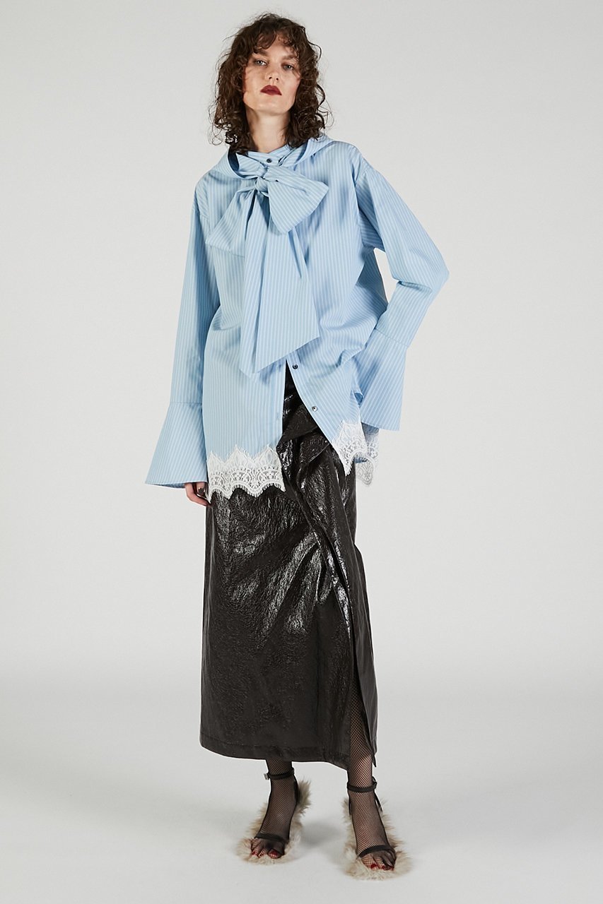 【プランク プロジェクト/PRANK PROJECT】のボウタイシャツ / Bow tie shirt 人気、トレンドファッション・服の通販 founy(ファニー) 　ファッション　Fashion　レディースファッション　Fashion for Women　トップス・カットソー　Cut & Sew Tops　シャツ・ブラウス・オフィスカジュアル　Elegant Blouses & Button-Ups　2025年　2025　2025-2026秋冬・A/W　Autumn/Winter 2025–26 AW25–26　おすすめ　Recommended / Our Picks　シアー　Sheer, See-Through　シルク　Silk, 100% Silk　ジャケット　Jacket, Outerwear　スリーブ　Sleeve, Long Sleeve / Short Sleeve　タイプライター　Typewriter Fabric, Crisp Cotton　ドット　Polka Dot, Dot Pattern　レース　Lace, Lace Fabric　ロング　Long, Long-Length　A/W・秋冬　Autumn/Winter　other-3|ID: prp329100004634673 ipo3291000000033369513