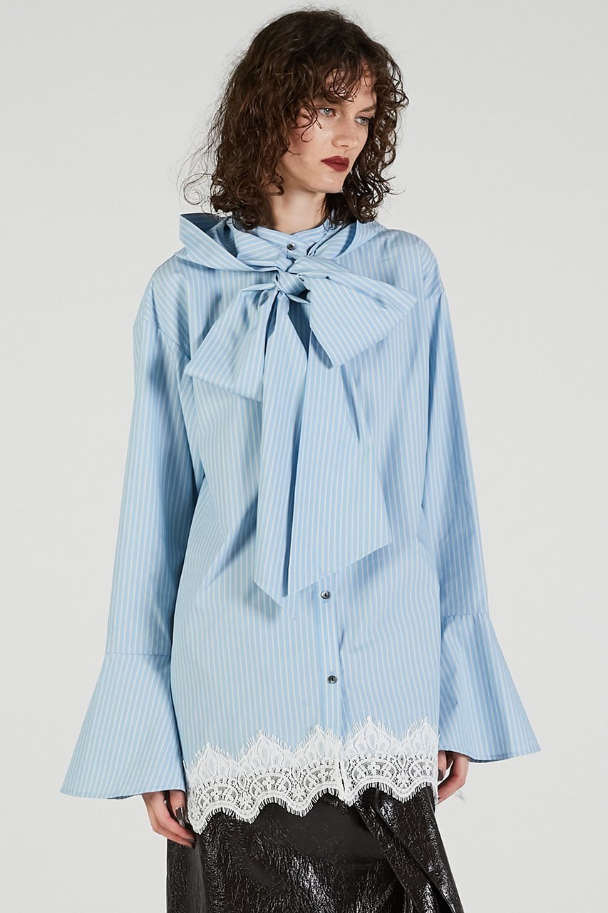 【プランク プロジェクト/PRANK PROJECT】のボウタイシャツ / Bow tie shirt 人気、トレンドファッション・服の通販 founy(ファニー) 　ファッション　Fashion　レディースファッション　Fashion for Women　トップス・カットソー　Cut & Sew Tops　シャツ・ブラウス・オフィスカジュアル　Elegant Blouses & Button-Ups　2025年　2025　2025-2026秋冬・A/W　Autumn/Winter 2025–26 AW25–26　おすすめ　Recommended / Our Picks　シアー　Sheer, See-Through　シルク　Silk, 100% Silk　ジャケット　Jacket, Outerwear　スリーブ　Sleeve, Long Sleeve / Short Sleeve　タイプライター　Typewriter Fabric, Crisp Cotton　ドット　Polka Dot, Dot Pattern　レース　Lace, Lace Fabric　ロング　Long, Long-Length　A/W・秋冬　Autumn/Winter　other-7|ID: prp329100004634673 ipo3291000000033369521