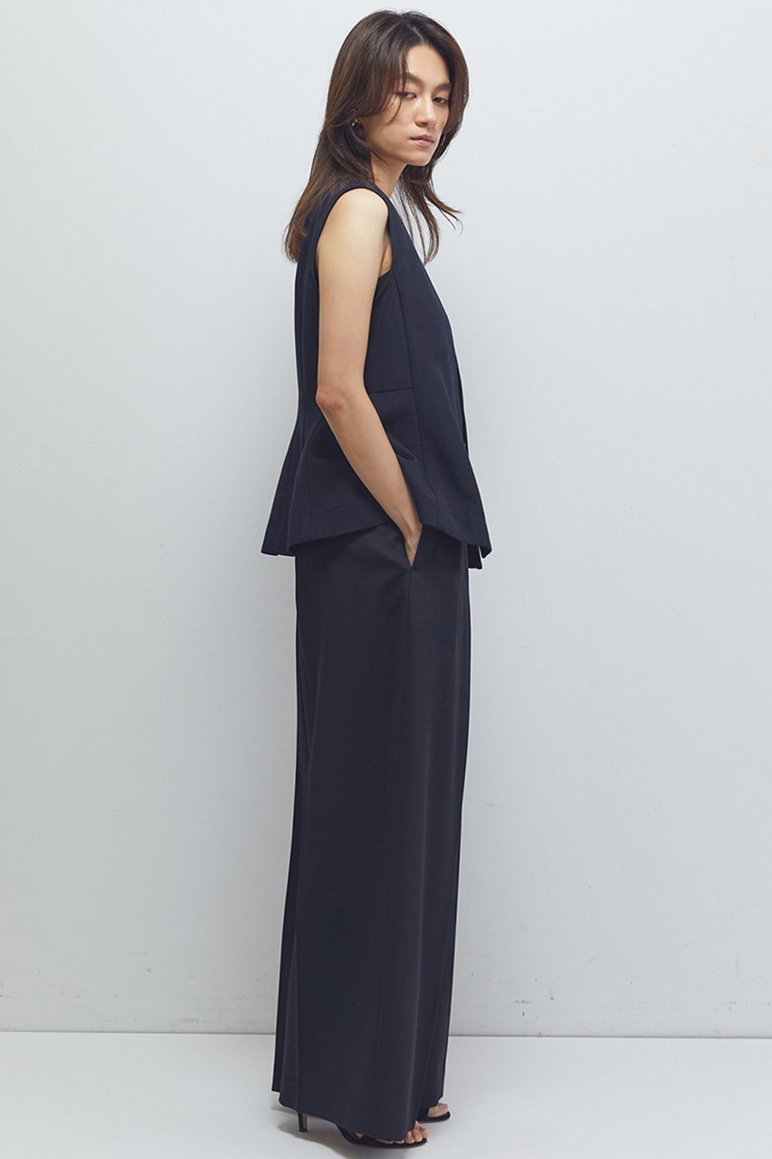 【プルミエ アロンディスモン/1er Arrondissement】のペプラムジレ 人気、トレンドファッション・服の通販 founy(ファニー) 　ファッション　Fashion　レディースファッション　Fashion for Women　アウター　Coat / Outerwear Collection　レディースジャケット・軽アウター　Jackets　おすすめ　Recommended / Our Picks　インナー　Innerwear　コンパクト　Compact, Small Size　ジャケット　Jacket, Outerwear　タートルネック　Turtleneck, High Neck　デニム　Denim, Jeans Material　バランス　Balance, Style Balance　ベスト　Vest, Waistcoat　ペプラム　Peplum, Flared Hem　ボトム　Bottoms, Lower Wear　エレガント 上品　Elegant　other-3|ID: prp329100004634677 ipo3291000000035753361