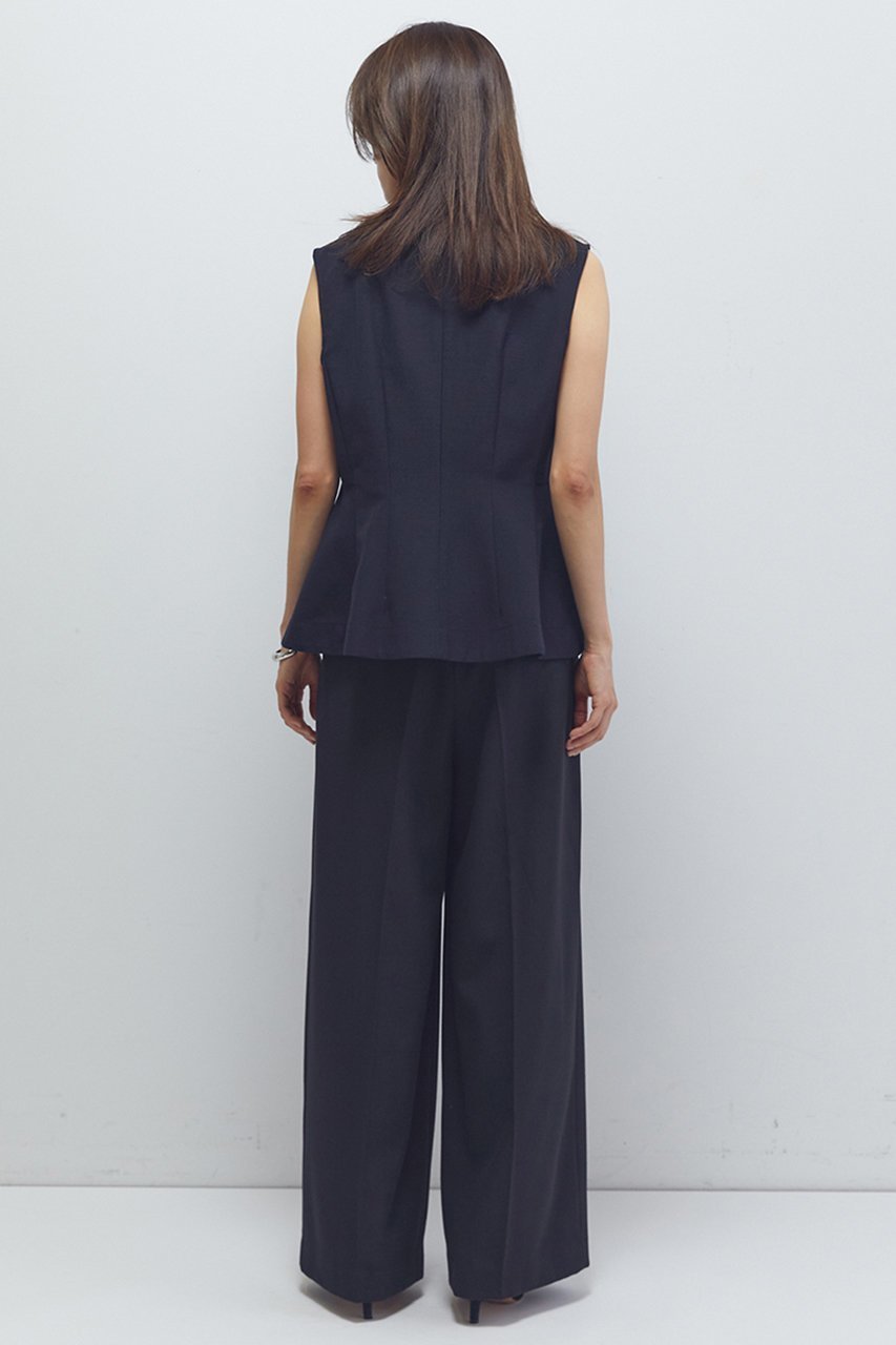 【プルミエ アロンディスモン/1er Arrondissement】のペプラムジレ 人気、トレンドファッション・服の通販 founy(ファニー) 　ファッション　Fashion　レディースファッション　Fashion for Women　アウター　Coat / Outerwear Collection　レディースジャケット・軽アウター　Jackets　おすすめ　Recommended / Our Picks　インナー　Innerwear　コンパクト　Compact, Small Size　ジャケット　Jacket, Outerwear　タートルネック　Turtleneck, High Neck　デニム　Denim, Jeans Material　バランス　Balance, Style Balance　ベスト　Vest, Waistcoat　ペプラム　Peplum, Flared Hem　ボトム　Bottoms, Lower Wear　エレガント 上品　Elegant　other-4|ID: prp329100004634677 ipo3291000000035753362