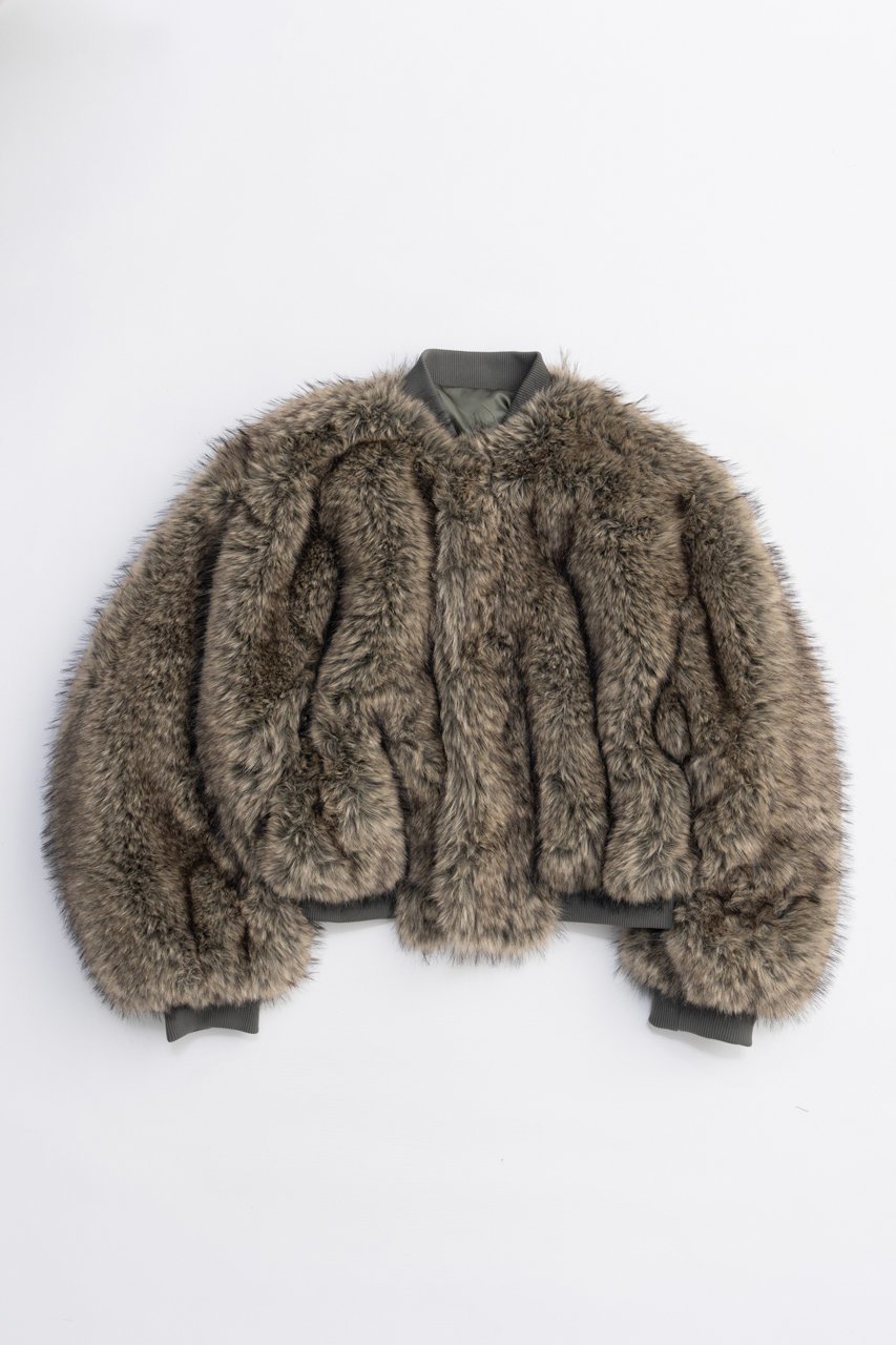 【プランク プロジェクト/PRANK PROJECT】のリバーシブルファーMA-1 / Reversible fur MA-1 インテリア・キッズ・メンズ・レディースファッション・服の通販 founy(ファニー) 　ファッション　Fashion　レディースファッション　Fashion for Women　アウター　Coat / Outerwear Collection　レディースジャケット・軽アウター　Jackets　ブルゾンジャケット・スポーティアウター　Blouson Jackets　MA-1ジャケット　MA-1 Bomber Jackets / Flight Jackets　2025年　2025　2025-2026秋冬・A/W　Autumn/Winter 2025–26 AW25–26　ショート　Short, Short Length　ジャケット　Jacket, Outerwear　バランス　Balance, Style Balance　フェイクファー　Faux Fur, Imitation Fur　ブルゾン　Blouson, Bomber Jacket　モノトーン　Monotone, Black and White　リバーシブル　Reversible, Two-Sided　A/W・秋冬　Autumn/Winter　KHK(カーキ)|ID: prp329100004634679 ipo3291000000033369587