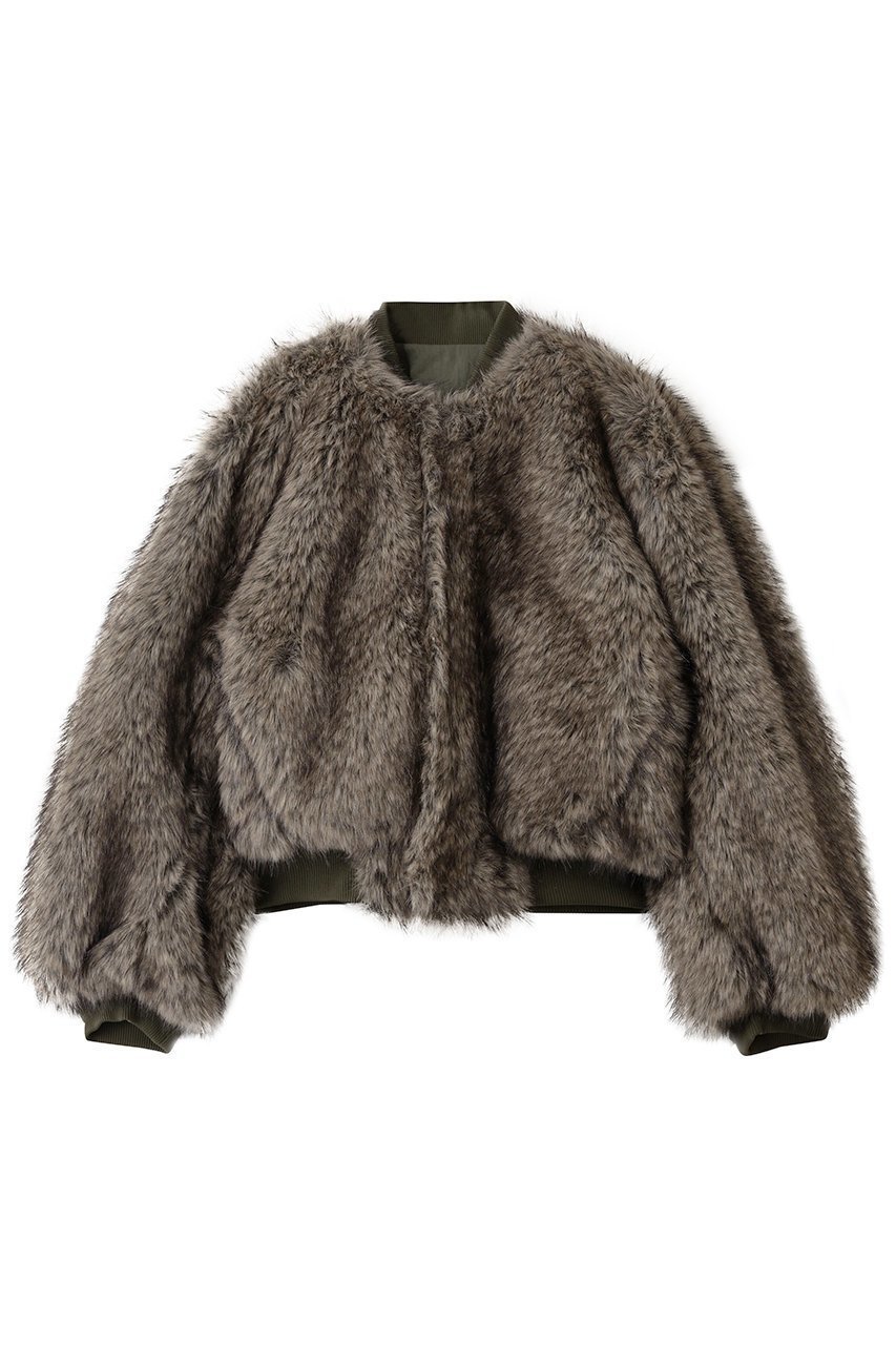 【プランク プロジェクト/PRANK PROJECT】のリバーシブルファーMA-1 / Reversible fur MA-1 インテリア・キッズ・メンズ・レディースファッション・服の通販 founy(ファニー) 　ファッション　Fashion　レディースファッション　Fashion for Women　アウター　Coat / Outerwear Collection　レディースジャケット・軽アウター　Jackets　ブルゾンジャケット・スポーティアウター　Blouson Jackets　MA-1ジャケット　MA-1 Bomber Jackets / Flight Jackets　ショート　Short, Short Length　ジャケット　Jacket, Outerwear　バランス　Balance, Style Balance　フェイクファー　Faux Fur, Imitation Fur　ブルゾン　Blouson, Bomber Jacket　モノトーン　Monotone, Black and White　リバーシブル　Reversible, Two-Sided　KHK(カーキ)|ID: prp329100004634679 ipo3291000000035664459