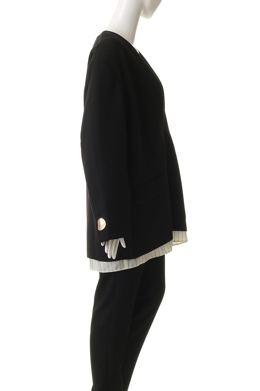 【プランク プロジェクト/PRANK PROJECT】のVネックナロージャケットプルオーバー / V-Neck Narrow Jacket Pullover 人気、トレンドファッション・服の通販 founy(ファニー) ファッション Fashion レディースファッション Fashion for Women アウター Coat / Outerwear Collection ウォッシャブル Machine Washable シンプル Simple, Minimal ジャケット Jacket, Outerwear ストライプ Stripe, Striped Pattern ストレッチ Stretch, Stretchy Fabric メタル Metal, Metal Parts other-5|ID: prp329100004634681 ipo3291000000033878793