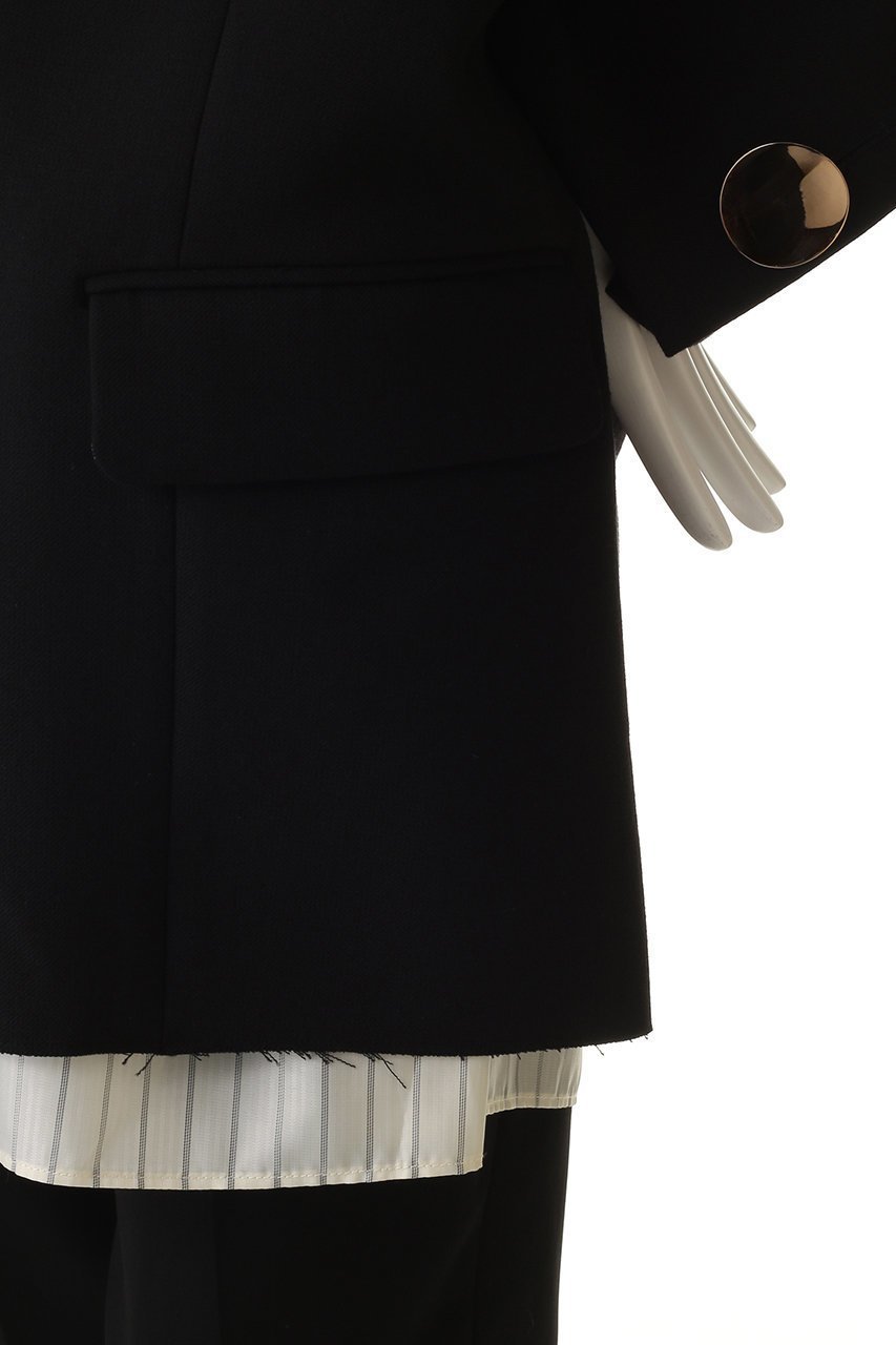 【プランク プロジェクト/PRANK PROJECT】のVネックナロージャケットプルオーバー / V-Neck Narrow Jacket Pullover 人気、トレンドファッション・服の通販 founy(ファニー) ファッション Fashion レディースファッション Fashion for Women アウター Coat / Outerwear Collection ウォッシャブル Machine Washable シンプル Simple, Minimal ジャケット Jacket, Outerwear ストライプ Stripe, Striped Pattern ストレッチ Stretch, Stretchy Fabric メタル Metal, Metal Parts other-7|ID: prp329100004634681 ipo3291000000033878795