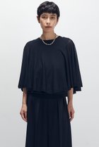 【プルミエ アロンディスモン/1er Arrondissement】のケープレイヤードニットプルオーバー ブラック|ID:prp329100004634682