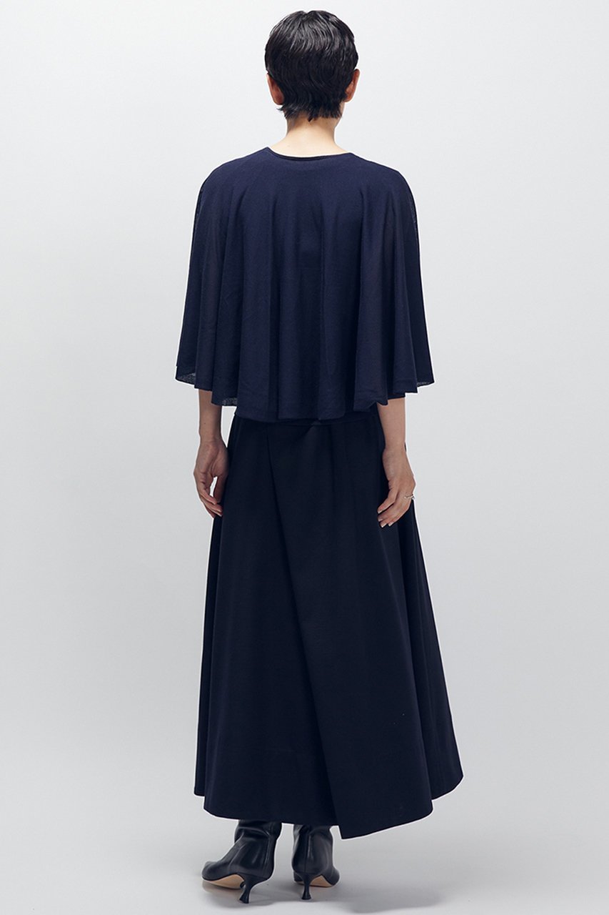 【プルミエ アロンディスモン/1er Arrondissement】のケープレイヤードニットプルオーバー 人気、トレンドファッション・服の通販 founy(ファニー) 　ファッション　Fashion　レディースファッション　Fashion for Women　トップス・カットソー　Cut & Sew Tops　ニット　Knit Tops & Sweaters　カジュアルプルオーバー・ニットトップス　Pullovers & Knit Tops / Casual Pullovers　タンク　Tank Top, Sleeveless Top　デニム　Denim, Jeans Material　ボトム　Bottoms, Lower Wear　other-3|ID: prp329100004634682 ipo3291000000035664485