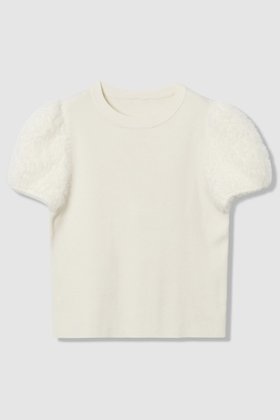 【アルアバイル/allureville】 【Loulou Willoughby】WEB限定フェザースリーブプルオーバー人気、トレンドファッション・服の通販 founy(ファニー) ファッション Fashion レディースファッション Fashion for Women トップス・カットソー Cut & Sew Tops ニット Knit Tops & Sweaters カジュアルプルオーバー・ニットトップス Pullovers & Knit Tops / Casual Pullovers 2025年 2025 2025-2026秋冬・A/W Autumn/Winter 2025–26 AW25–26 コンパクト Compact, Small Size スリーブ Sleeve, Long Sleeve / Short Sleeve フェザー Feather, Feather Detail ミックス Mix, Mixed Style 秋 Autumn A/W・秋冬 Autumn/Winter |ID:prp329100004634683