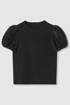 【アルアバイル/allureville】の【Loulou Willoughby】WEB限定フェザースリーブプルオーバー 人気、トレンドファッション・服の通販 founy(ファニー) ファッション Fashion レディースファッション Fashion for Women トップス・カットソー Cut & Sew Tops ニット Knit Tops & Sweaters カジュアルプルオーバー・ニットトップス Pullovers & Knit Tops / Casual Pullovers 2025年 2025 2025-2026秋冬・A/W Autumn/Winter 2025–26 AW25–26 コンパクト Compact, Small Size スリーブ Sleeve, Long Sleeve / Short Sleeve フェザー Feather, Feather Detail ミックス Mix, Mixed Style 秋 Autumn A/W・秋冬 Autumn/Winter thumbnail ブラック|ID: prp329100004634683 ipo3291000000033369640