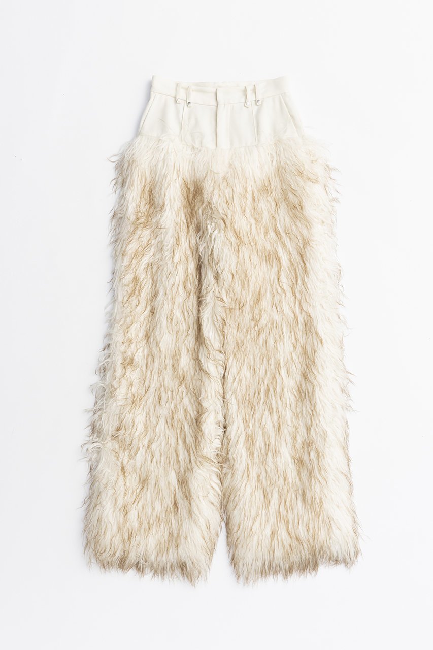 【プランク プロジェクト/PRANK PROJECT】のファートリムパンツ / Fur Trim Pants インテリア・キッズ・メンズ・レディースファッション・服の通販 founy(ファニー) 　ファッション　Fashion　レディースファッション　Fashion for Women　パンツ　Pants & Trousers　2025年　2025　2025-2026秋冬・A/W　Autumn/Winter 2025–26 AW25–26　シンプル　Simple, Minimal　フェイクファー　Faux Fur, Imitation Fur　ワイド　Wide, Wide Fit　A/W・秋冬　Autumn/Winter　WHT(ホワイト)|ID: prp329100004634686 ipo3291000000033369673