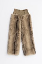 【プランク プロジェクト/PRANK PROJECT】のファートリムパンツ / Fur Trim Pants BGE(ベージュ)|ID: prp329100004634686 ipo3291000000033369674
