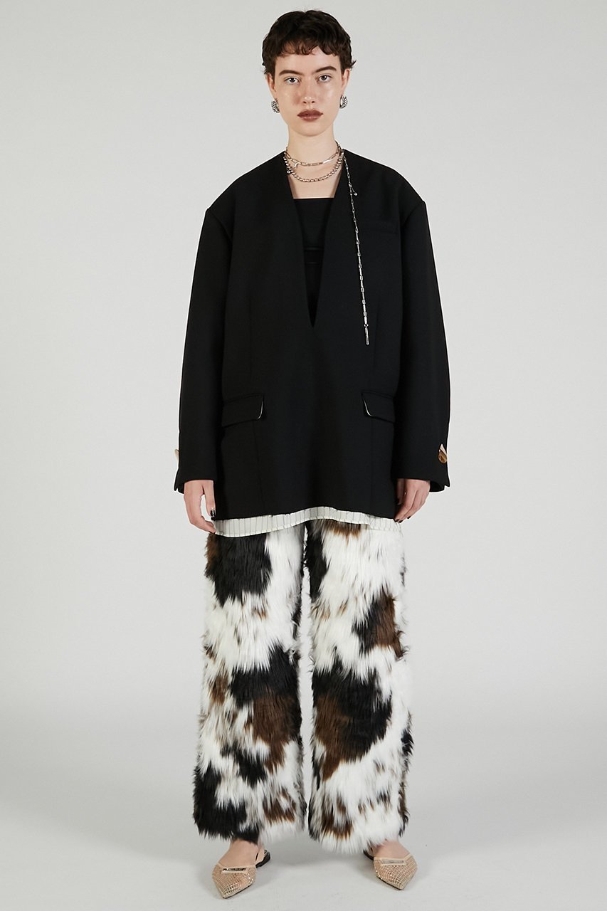 【プランク プロジェクト/PRANK PROJECT】のファートリムパンツ / Fur Trim Pants 人気、トレンドファッション・服の通販 founy(ファニー) 　ファッション　Fashion　レディースファッション　Fashion for Women　パンツ　Pants & Trousers　2025年　2025　2025-2026秋冬・A/W　Autumn/Winter 2025–26 AW25–26　シンプル　Simple, Minimal　フェイクファー　Faux Fur, Imitation Fur　ワイド　Wide, Wide Fit　A/W・秋冬　Autumn/Winter　other-7|ID: prp329100004634686 ipo3291000000033369681