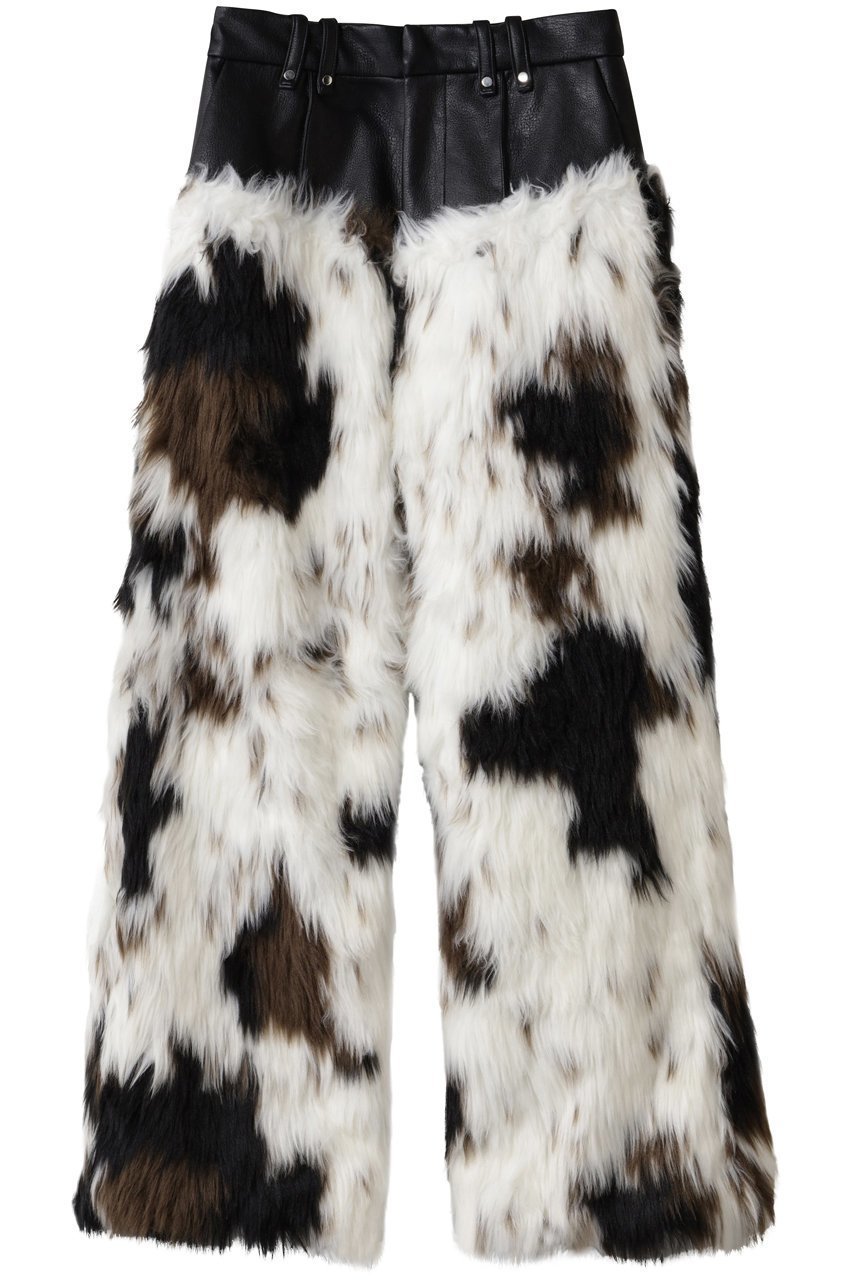 【プランク プロジェクト/PRANK PROJECT】のファートリムパンツ / Fur Trim Pants インテリア・キッズ・メンズ・レディースファッション・服の通販 founy(ファニー) ファッション Fashion レディースファッション Fashion for Women パンツ Pants & Trousers シンプル Simple, Minimal フェイクファー Faux Fur, Imitation Fur ワイド Wide, Wide Fit MLT(マルチカラー)|ID: prp329100004634686 ipo3291000000036101154