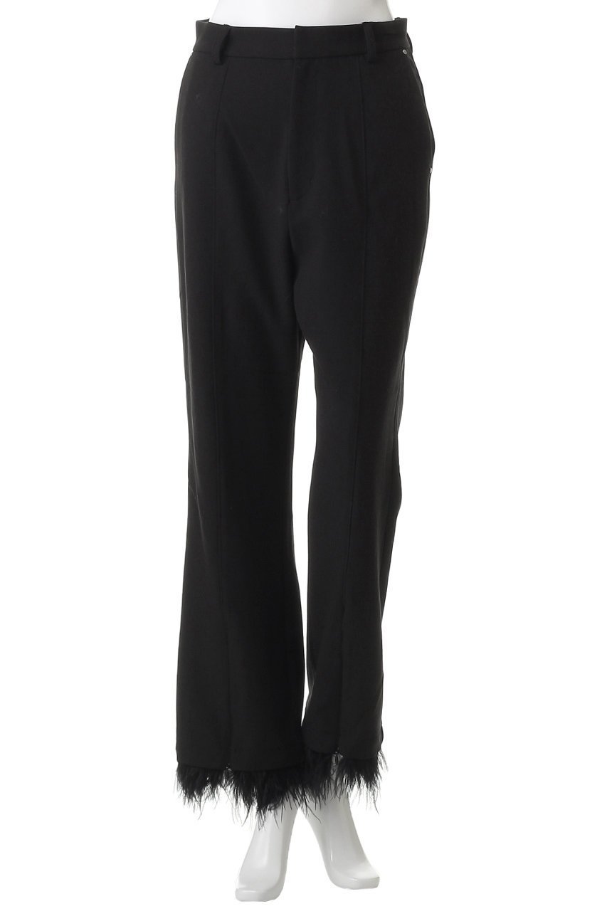 【プランク プロジェクト/PRANK PROJECT】のフェザーヘムパンツ / Feather Hem Pants 人気、トレンドファッション・服の通販 founy(ファニー) 　ファッション　Fashion　レディースファッション　Fashion for Women　パンツ　Pants & Trousers　スリット　Slit, Slit Detail　フェザー　Feather, Feather Detail　ボトム　Bottoms, Lower Wear　other-5|ID: prp329100004634687 ipo3291000000034005227