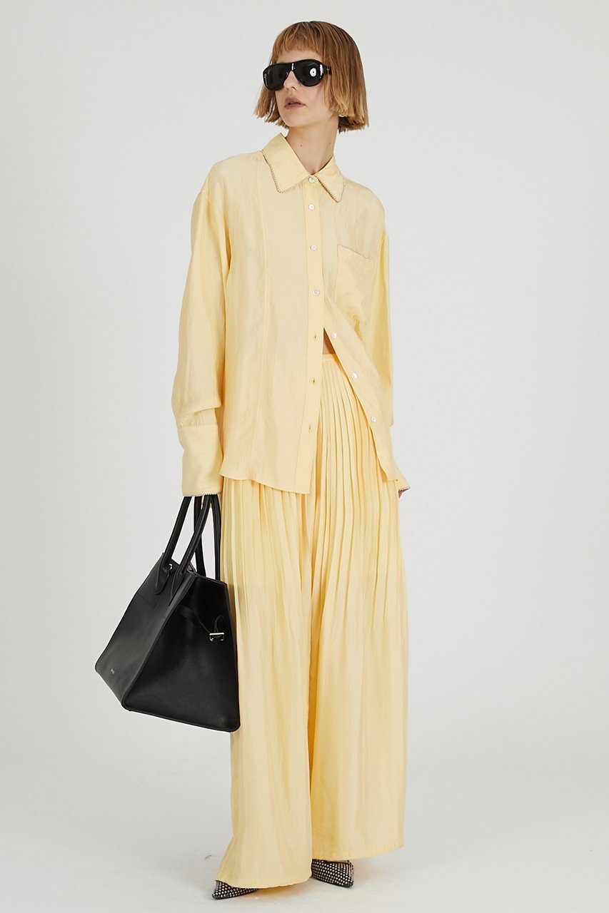 【プランク プロジェクト/PRANK PROJECT】のプリテッドバルーンパンツ / Pleated Balloon Pants 人気、トレンドファッション・服の通販 founy(ファニー) 　ファッション　Fashion　レディースファッション　Fashion for Women　パンツ　Pants & Trousers　2025年　2025　2025-2026秋冬・A/W　Autumn/Winter 2025–26 AW25–26　おすすめ　Recommended / Our Picks　とろみ　Fluid, Flowy Fabric　サテン　Satin, Glossy Fabric　ジャケット　Jacket, Outerwear　ドローストリング　Drawstring, Pull Cord　バルーン　Balloon, Balloon Silhouette　プリーツ　Pleats, Pleated　ミックス　Mix, Mixed Style　ワイド　Wide, Wide Fit　ワッシャー　Washer, Crinkled Finish　A/W・秋冬　Autumn/Winter　other-2|ID: prp329100004634690 ipo3291000000033369715