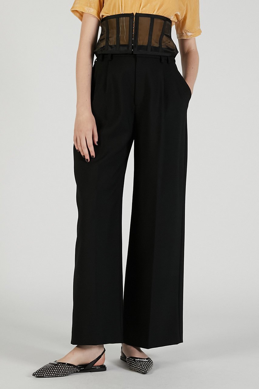 【プランク プロジェクト/PRANK PROJECT】のコルセットワイドパンツ / Corset Wide Pants 人気、トレンドファッション・服の通販 founy(ファニー) 　ファッション　Fashion　レディースファッション　Fashion for Women　パンツ　Pants & Trousers　2025年　2025　2025-2026秋冬・A/W　Autumn/Winter 2025–26 AW25–26　コルセット　Corset, Bustier　ジャケット　Jacket, Outerwear　スラックス　Slacks, Dress Pants　セットアップ　Set-Up, Coordinated Outfit　ダブル　Double, Double-Breasted　フォルム　Silhouette, Form　ワイド　Wide, Wide Fit　A/W・秋冬　Autumn/Winter　other-3|ID: prp329100004634692 ipo3291000000033369742