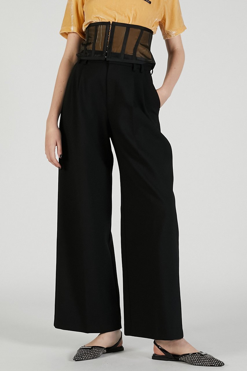 【プランク プロジェクト/PRANK PROJECT】のコルセットワイドパンツ / Corset Wide Pants 人気、トレンドファッション・服の通販 founy(ファニー) 　ファッション　Fashion　レディースファッション　Fashion for Women　パンツ　Pants & Trousers　2025年　2025　2025-2026秋冬・A/W　Autumn/Winter 2025–26 AW25–26　コルセット　Corset, Bustier　ジャケット　Jacket, Outerwear　スラックス　Slacks, Dress Pants　セットアップ　Set-Up, Coordinated Outfit　ダブル　Double, Double-Breasted　フォルム　Silhouette, Form　ワイド　Wide, Wide Fit　A/W・秋冬　Autumn/Winter　other-7|ID: prp329100004634692 ipo3291000000033369746