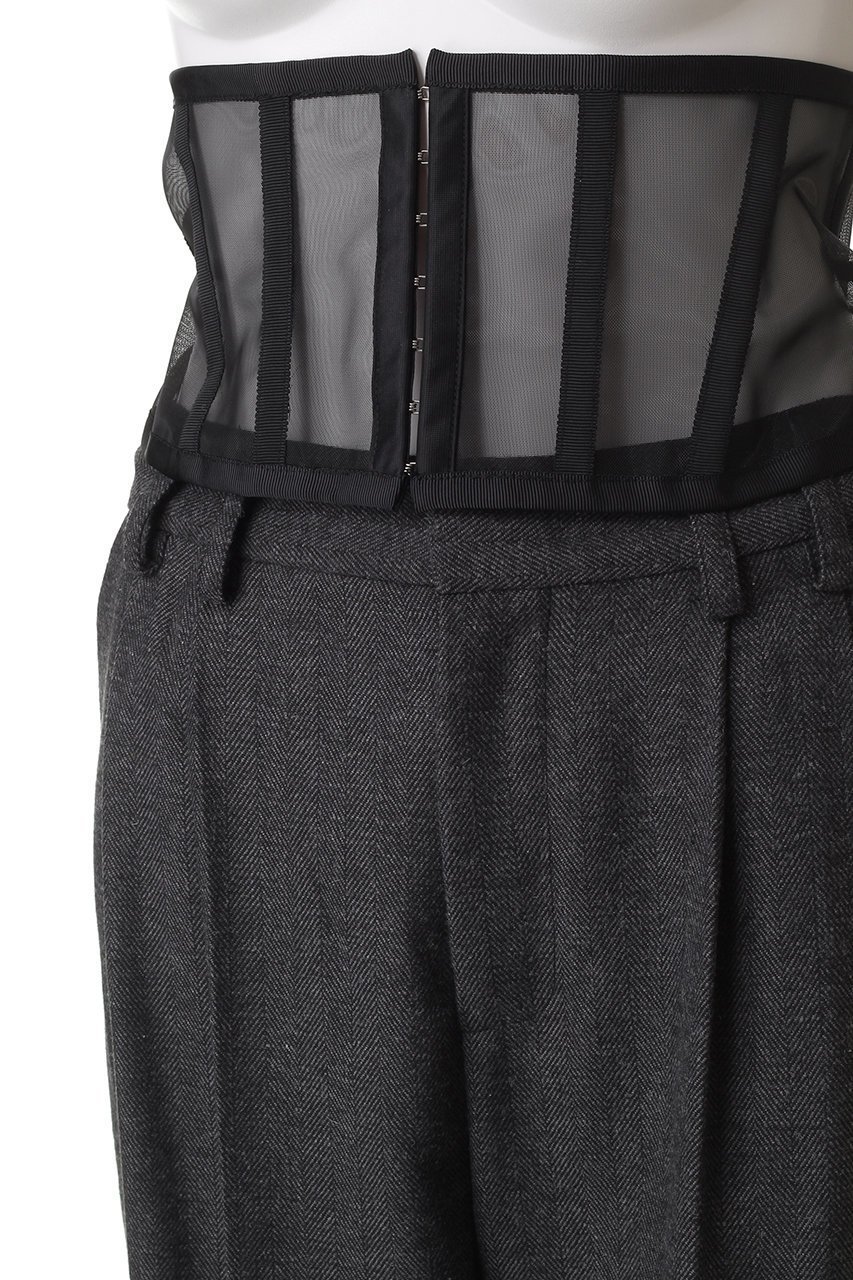 【プランク プロジェクト/PRANK PROJECT】のコルセットワイドパンツ / Corset Wide Pants 人気、トレンドファッション・服の通販 founy(ファニー) 　ファッション　Fashion　レディースファッション　Fashion for Women　パンツ　Pants & Trousers　コルセット　Corset, Bustier　ジャケット　Jacket, Outerwear　スラックス　Slacks, Dress Pants　セットアップ　Set-Up, Coordinated Outfit　ダブル　Double, Double-Breasted　フォルム　Silhouette, Form　ワイド　Wide, Wide Fit　other-5|ID: prp329100004634692 ipo3291000000035888828